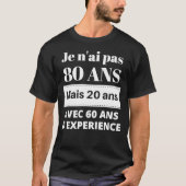 Cadeau anniversaire 80 ans tシャツ (正面)