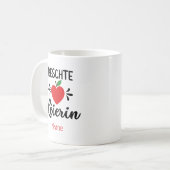 Cadeau "Beschte Léierin" コーヒーマグカップ (正面左)