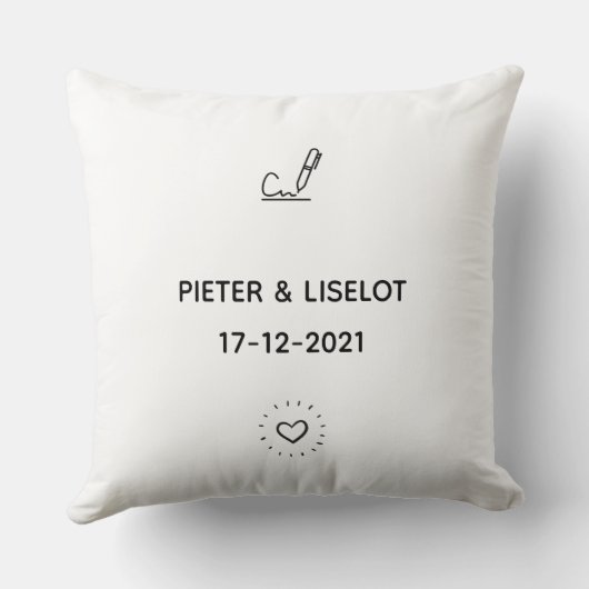 Cadeau geregistreerd partnerschap huis kopen クッション (裏面)