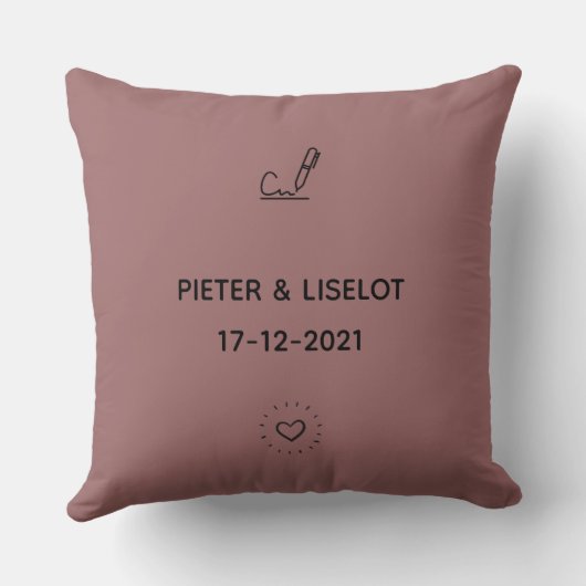 Cadeau geregistreerd partnerschap huis kopen クッション (裏面)