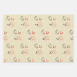 cadeau papier abstracte motieven ラッピングペーパーシート