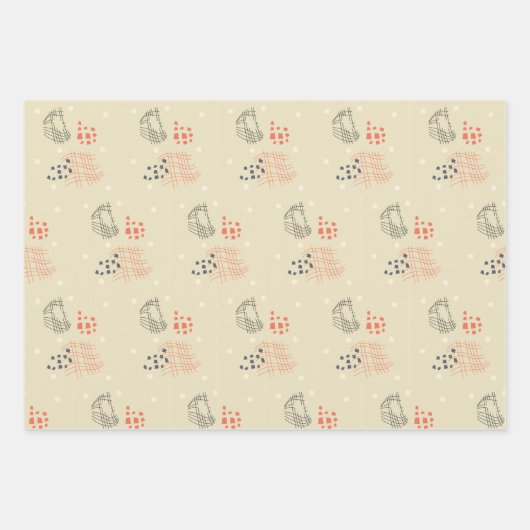 cadeau papier abstracte motieven ラッピングペーパーシート (正面)