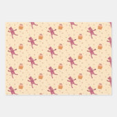 cadeau papier olifant giraf aap ラッピングペーパーシート (正面2)