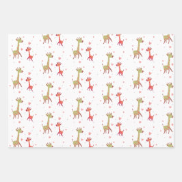 cadeau papier olifant giraf aap ラッピングペーパーシート