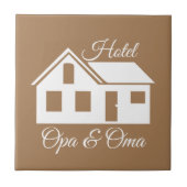 Cadeau tegel "Hotel Opa & Oma" タイル (正面)