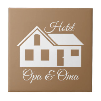 Cadeau tegel "Hotel Opa & Oma" タイル