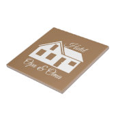 Cadeau tegel "Hotel Opa & Oma" タイル (側面)