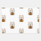 Cadeaupapier Set Halloween / Pomeranian ラッピングペーパーシート (正面)