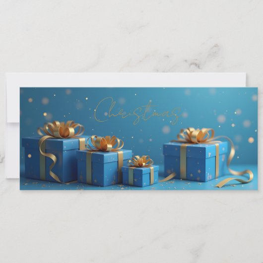 cadeaux bleus, rubans dorés (正面)