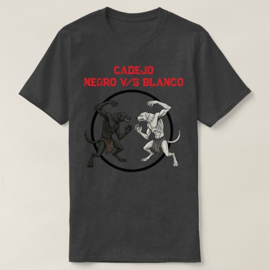Cadejo Mythic Dog Battle - Dark Fantasy Art Tシャツ (デザイン正面)