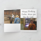 Cadenの誕生日 カード (内部)