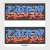 Caden Vorname Name Graffiti Aufkleber Sticker シール (シート)