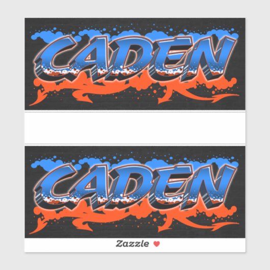 Caden Vorname Name Graffiti Aufkleber Sticker シール (シート)