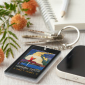 CadenabbiaTremezzoのヴィンテージPosterEurope キーホルダー (正面右)