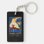 CadenabbiaTremezzoのヴィンテージPosterEurope キーホルダー (裏面)