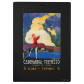 CadenabbiaTremezzoのヴィンテージPosterEurope クリップボード (裏面)