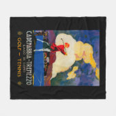 CadenabbiaTremezzoのヴィンテージPosterEurope フリースブランケット (正面(横))