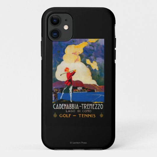 CadenabbiaTremezzoのヴィンテージPosterEurope Case-Mate iPhoneケース (裏面)