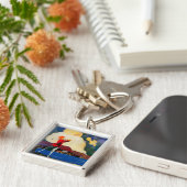 CadenabbiaTremezzoヴィンテージポスターヨーロッパ キーホルダー (側面)