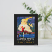 CadenabbiaTremezzoヴィンテージポスターヨーロッパ ポストカード (スタンド正面)