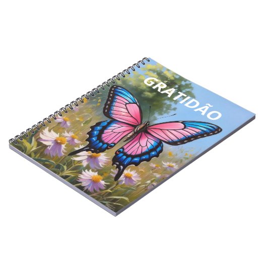 Caderno (80 Páginas, P&B) Borboleta ノートブック (左側)
