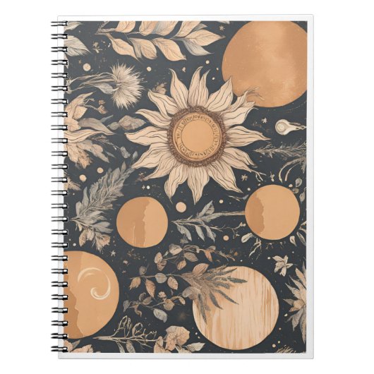 Caderno boho chic ノートブック (正面)