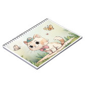 caderno com gatinho fofo ノートブック (左側)