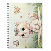 caderno com gatinho fofo ノートブック (正面)