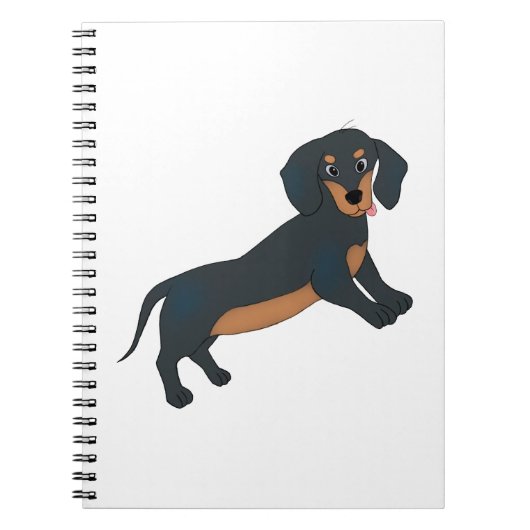 Caderno Dachshund ノートブック (正面)