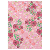 Caderno Espiral com Flores e joaninhas クリップボード (裏面)