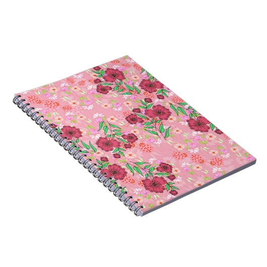 Caderno Espiral com Flores e joaninhas ノートブック (右側)