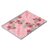 Caderno Espiral com Flores e joaninhas ノートブック (左側)