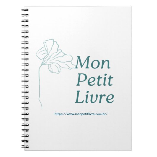 Caderno Espiral com Foto ノートブック (正面)