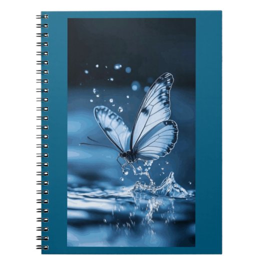 caderno espiral com foto borboleta ノートブック (正面)