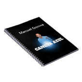 Caderno Espiral com Foto CANETA AZUL ノートブック (右側)