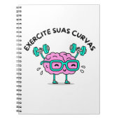 Caderno Espiral com Foto Exercite Suas Curvas ノートブック (正面)