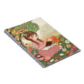 Caderno Espiral com Foto Menina escrevendo ノートブック (右側)