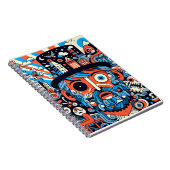 Caderno Espiral com Foto "Psychedelic #1" ノートブック (右側)