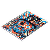 Caderno Espiral com Foto "Psychedelic #1" ノートブック (左側)