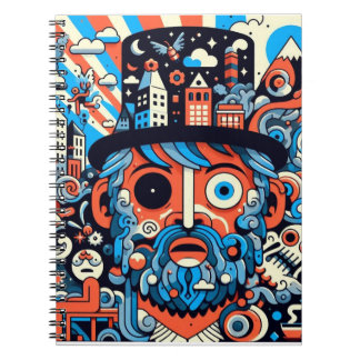 Caderno Espiral com Foto "Psychedelic #1" ノートブック