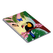 Caderno Espiral com Foto Tucano e borboletas ノートブック (右側)