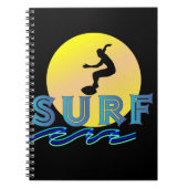 caderno espiral com tema surf ノートブック (正面)