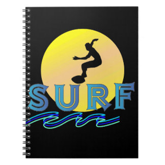 caderno espiral com tema surf ノートブック