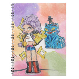 Caderno Espiral Huntrix – Rumi e Tiger Cat ノートブック