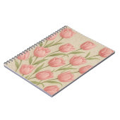 Caderno Espiral lírios e renda design  ノートブック (左側)