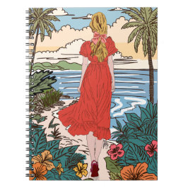 Caderno Espiral Moça ノートブック