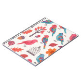 Caderno Espiral Pássaros e Flores DESING ノートブック (左側)