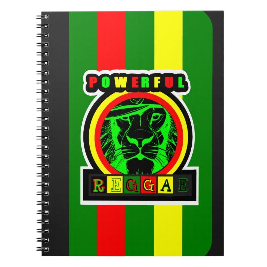 caderno espiral Powerful Reggae ノートブック (正面)