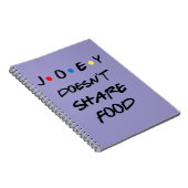 Caderno Joey Doesn't Share Food ノートブック (右側)