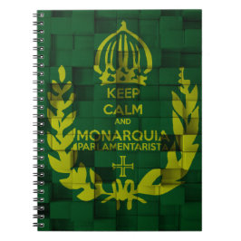 Caderno Keep Clam and Monarquia Parlamentarista ノートブック